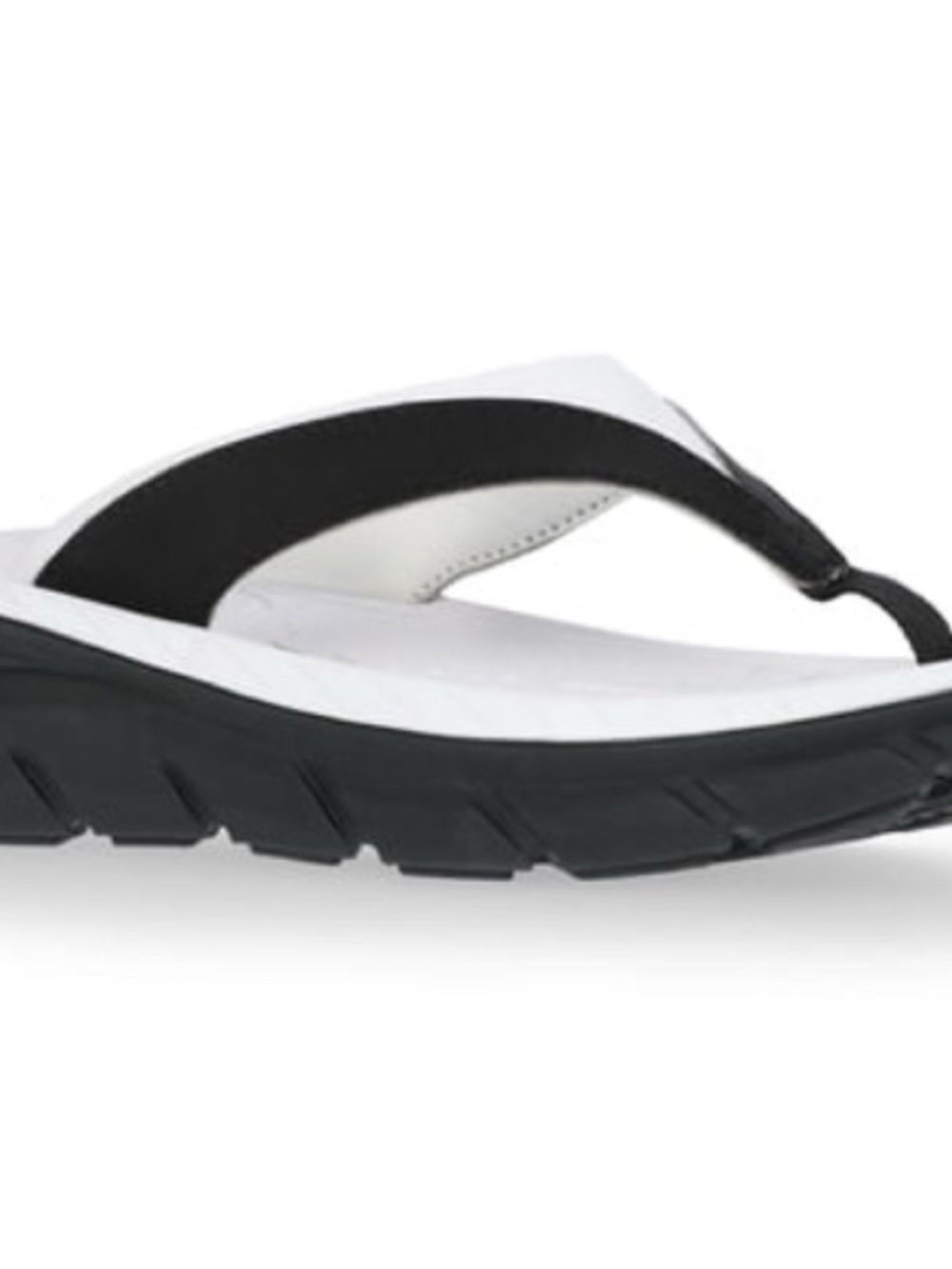 Avia Black and White Thong Flip Flops
